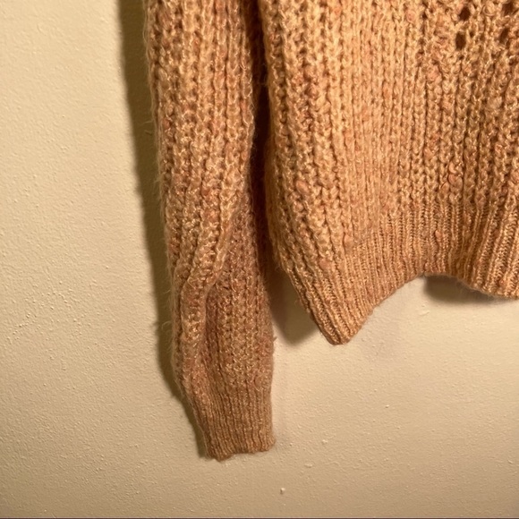 Topshop Pointelle Neppy Knitted Jumper Pink - Picture 7 of 13